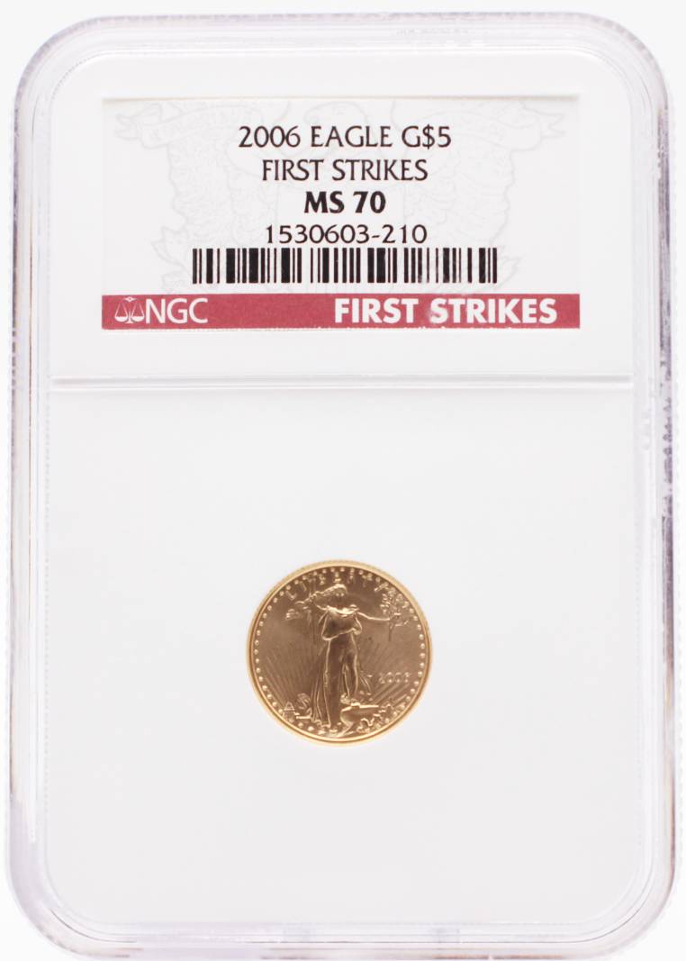 2006 NGC MS70 $5 Gold American Eagle